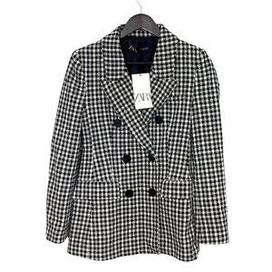 Zara Gingham Double Breasted Blazer 1478/335